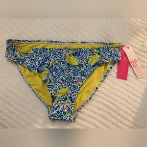 Lilly Pulitzer Blue and Yellow Bikini Bottom